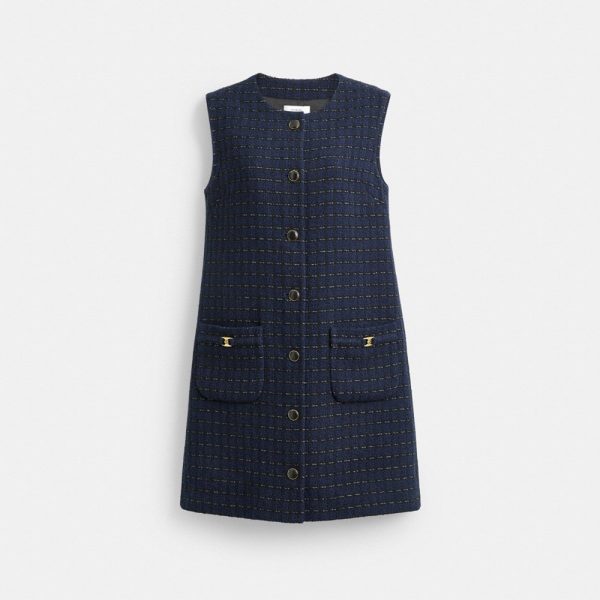 Coach Outlet Heritage C Boucle Dress - Preorder