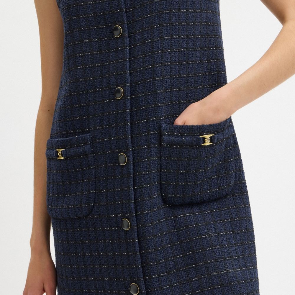 Coach Outlet Heritage C Boucle Dress - Preorder