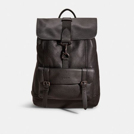 Coach Restored Bleecker Backpack - Preorder — Black Copper/Black