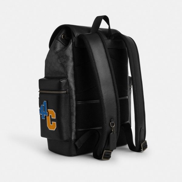 Coach Outlet Sprint Backpack In Signature Canvas With Patches - Preorder