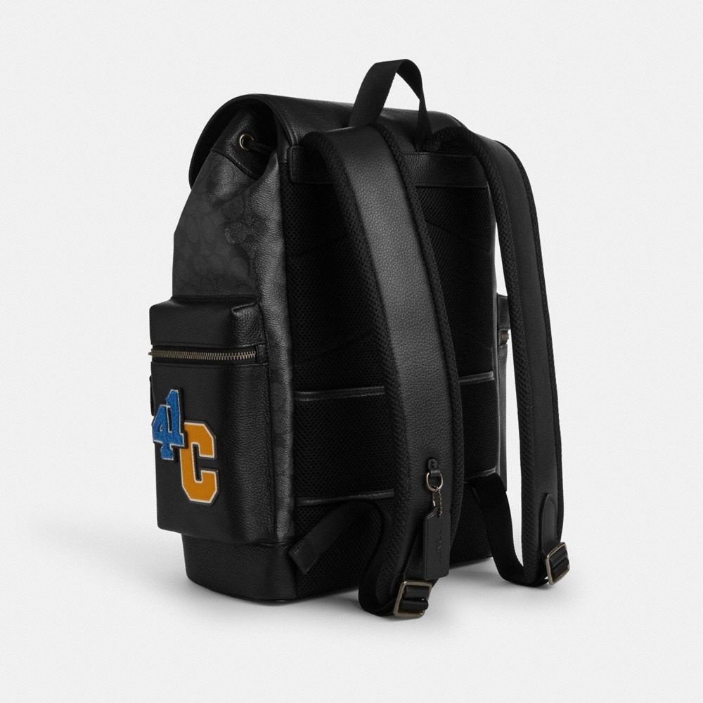 Coach Outlet Sprint Backpack In Signature Canvas With Patches - Preorder