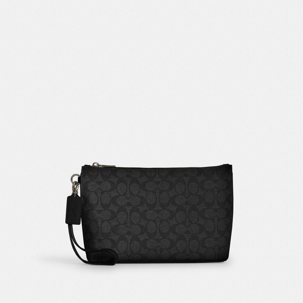 Coach Outlet Pouch In Signature Canvas - Preorder