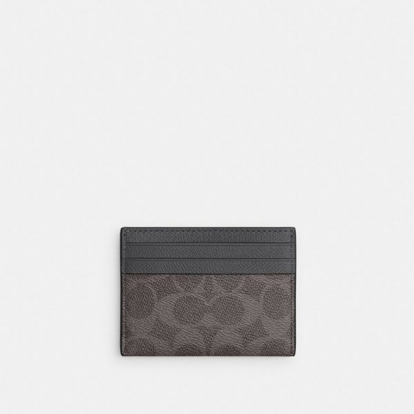 Coach Card Case In Signature Canvas - Preorder