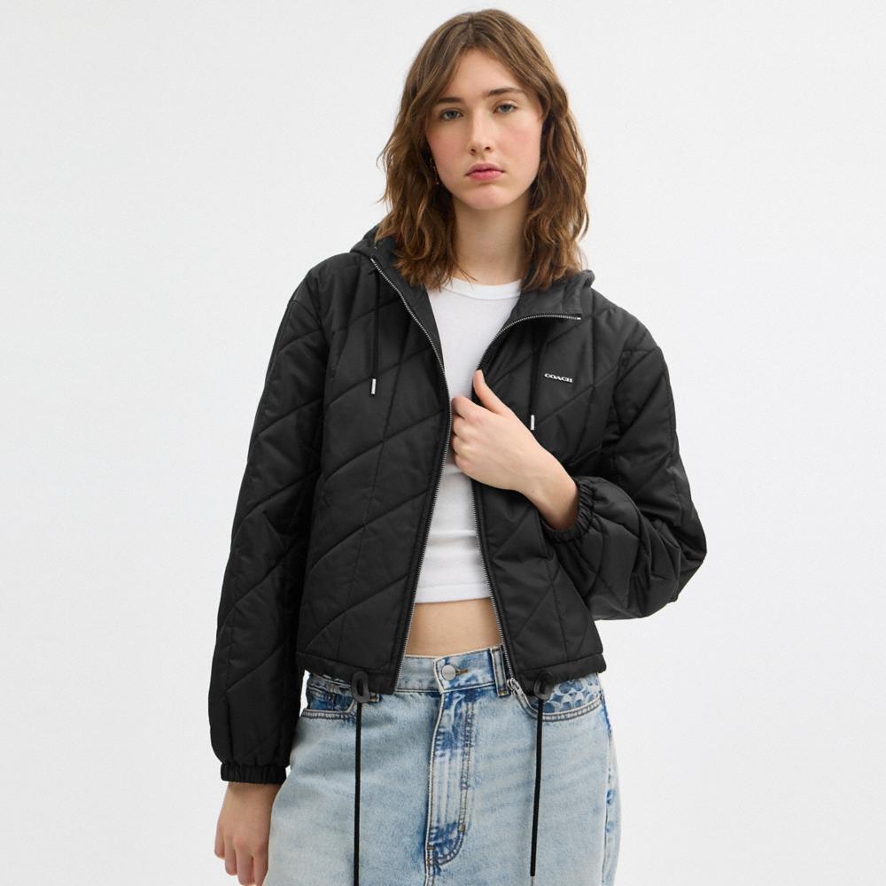 Coach Outlet Quilted Blouson Hoodie - Preorder - Image 2