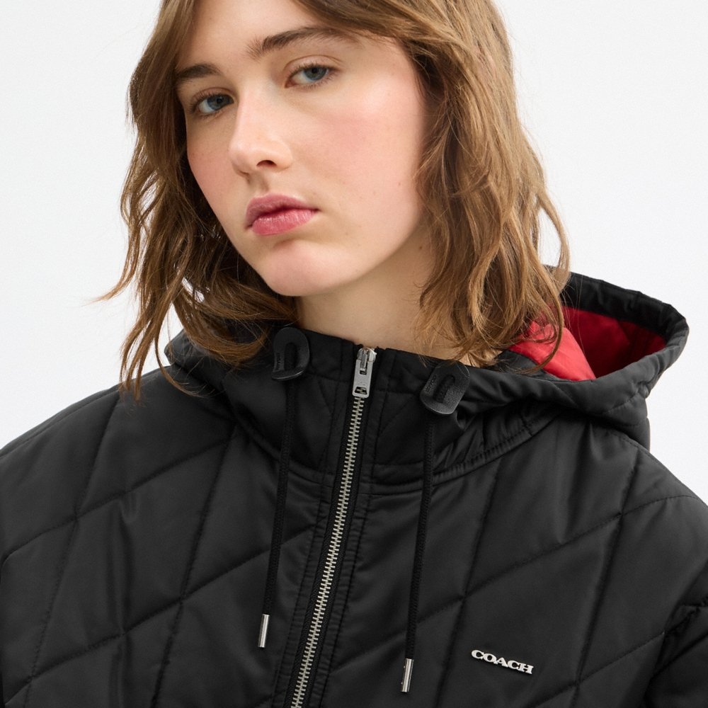 Coach Outlet Quilted Blouson Hoodie - Preorder - Image 4