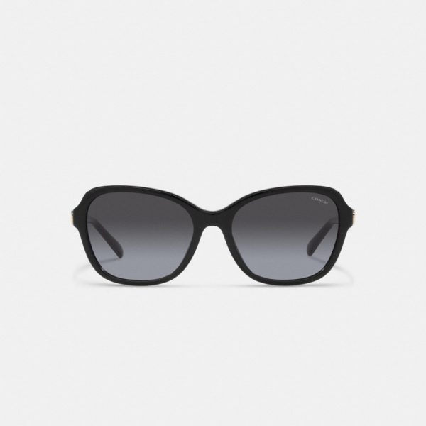 Coach Hinged Horse And Carriage Square Sunglasses - Preorder