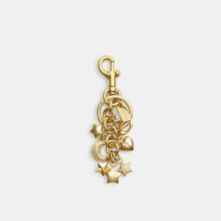 Coach Outlet Star Cluster Bag Charm - Preorder — Brass/Brass