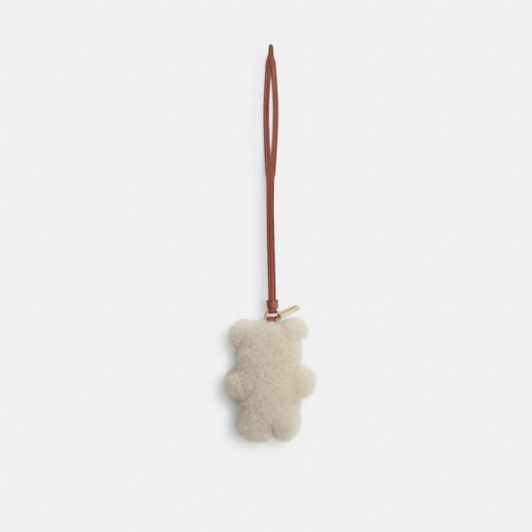 Coach Outlet Bear Puffy Bag Charm In Shearling - Preorder