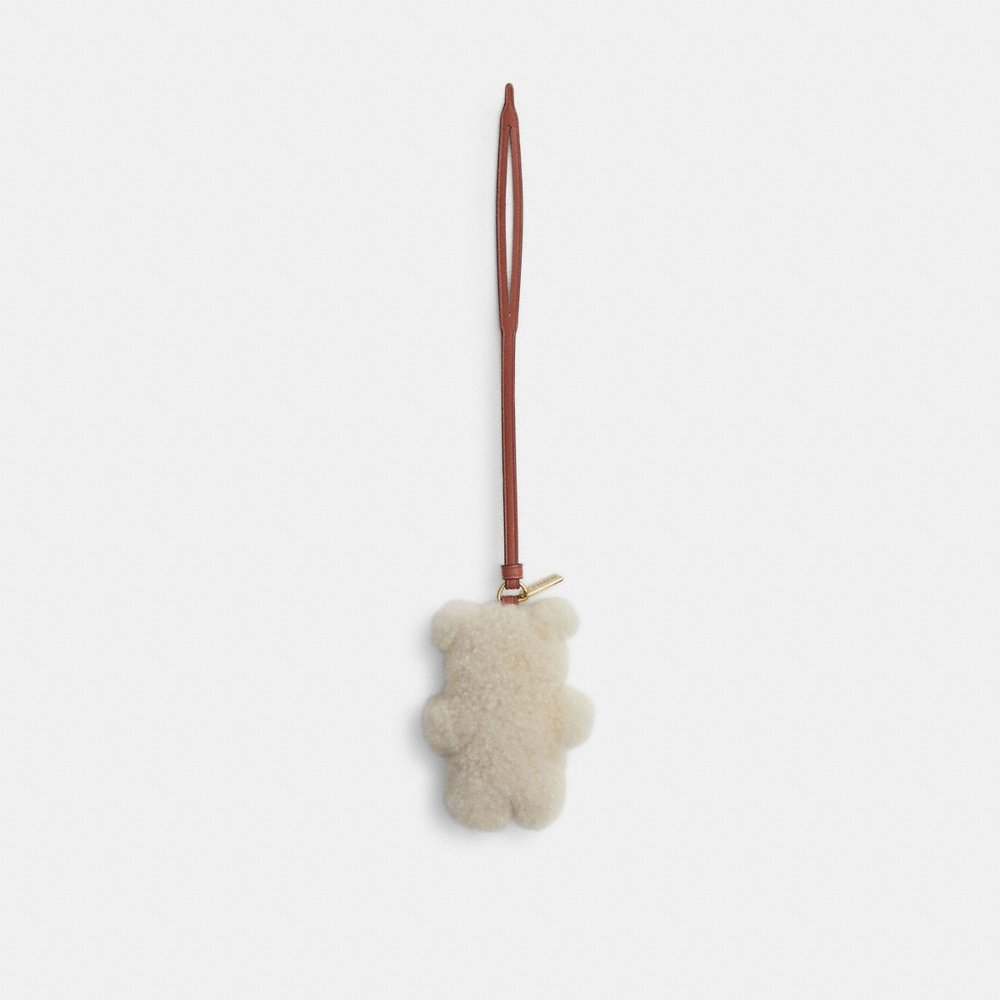 Coach Outlet Bear Puffy Bag Charm In Shearling - Preorder