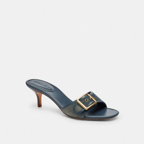 Coach Outlet Margot Sandal In Loved Denim - Preorder