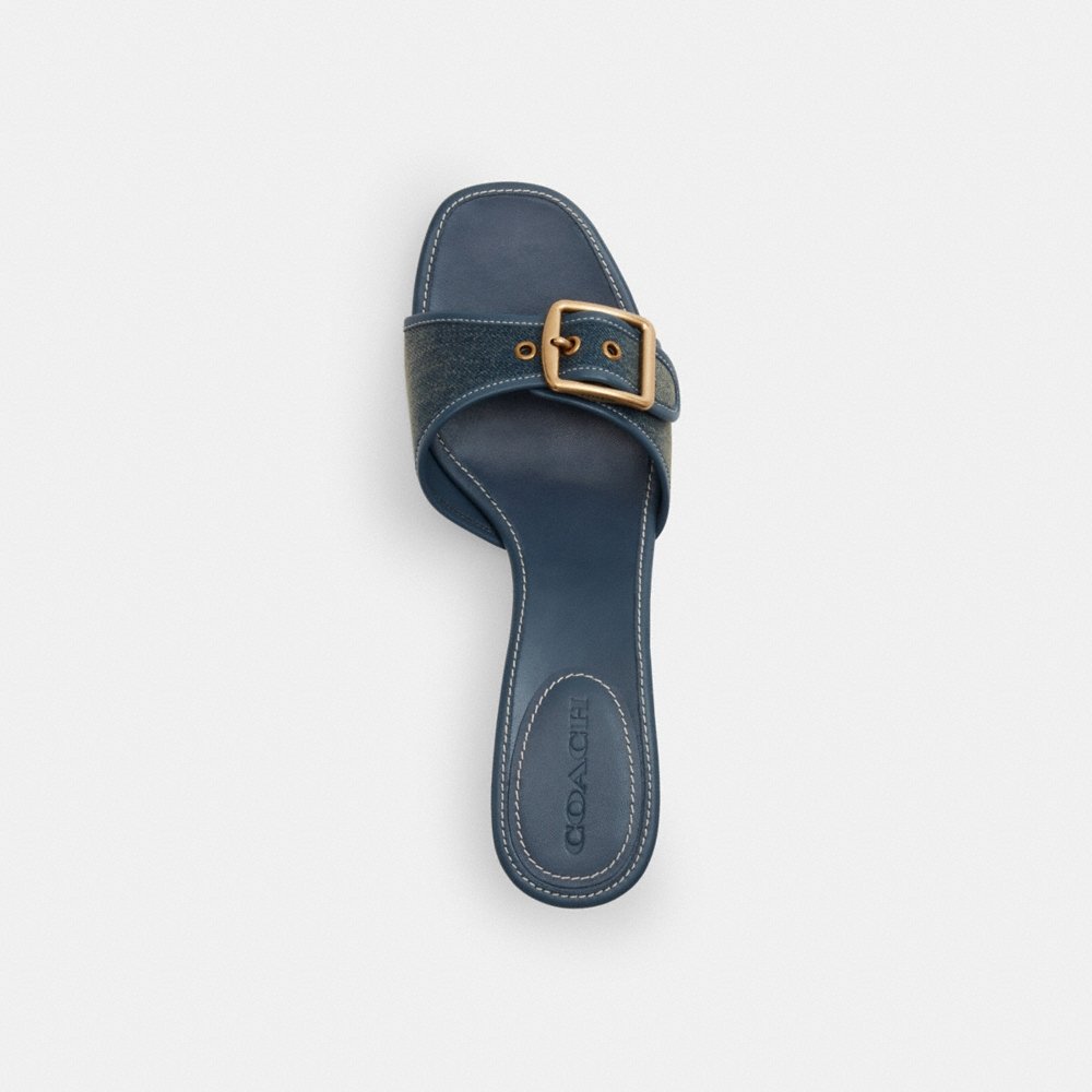 Coach Outlet Margot Sandal In Loved Denim - Preorder