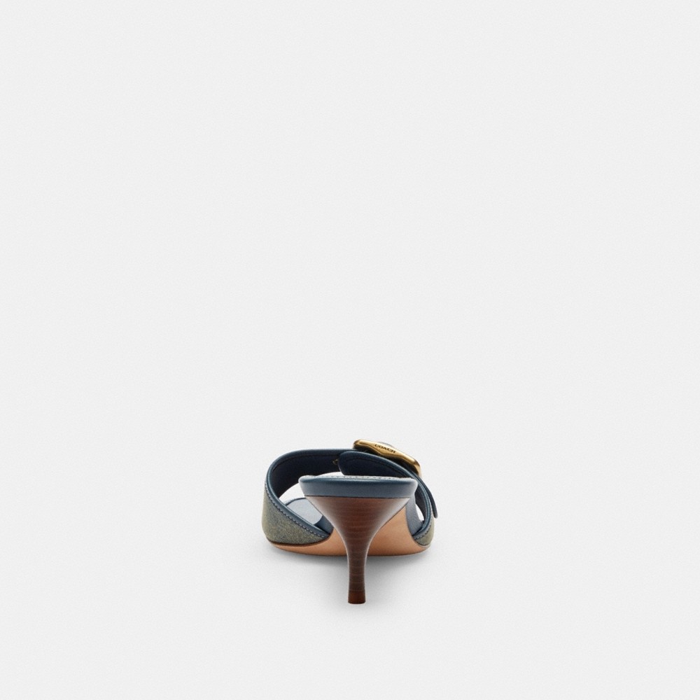 Coach Outlet Margot Sandal In Loved Denim - Preorder