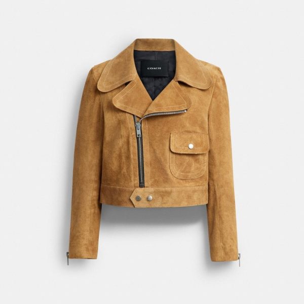 Coach Outlet Asymmetric Suede Jacket - Preorder
