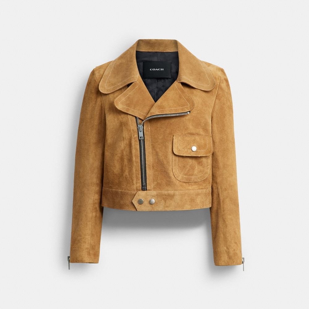 Coach Outlet Asymmetric Suede Jacket - Preorder