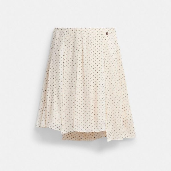 Coach Outlet Printed Asymmetrical Pleated Skirt - Preorder