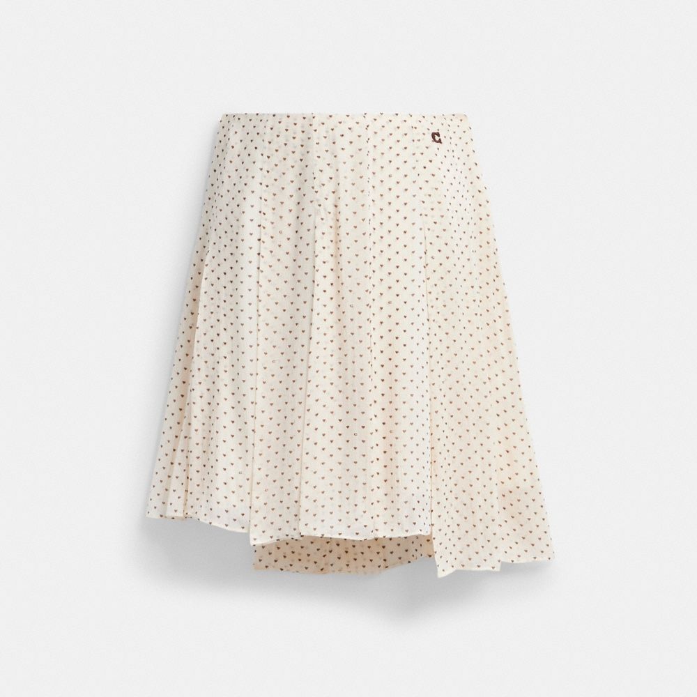 Coach Outlet Printed Asymmetrical Pleated Skirt - Preorder