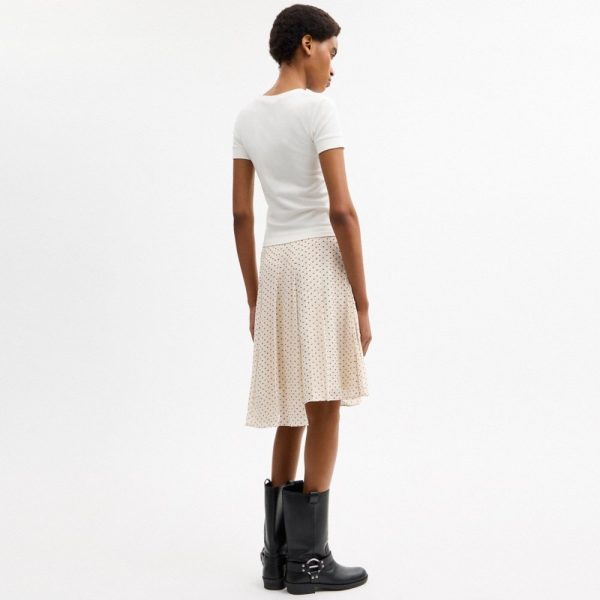 Coach Outlet Printed Asymmetrical Pleated Skirt - Preorder