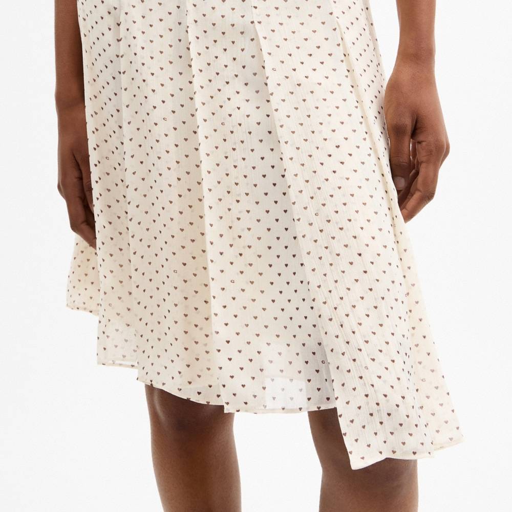Coach Outlet Printed Asymmetrical Pleated Skirt - Preorder
