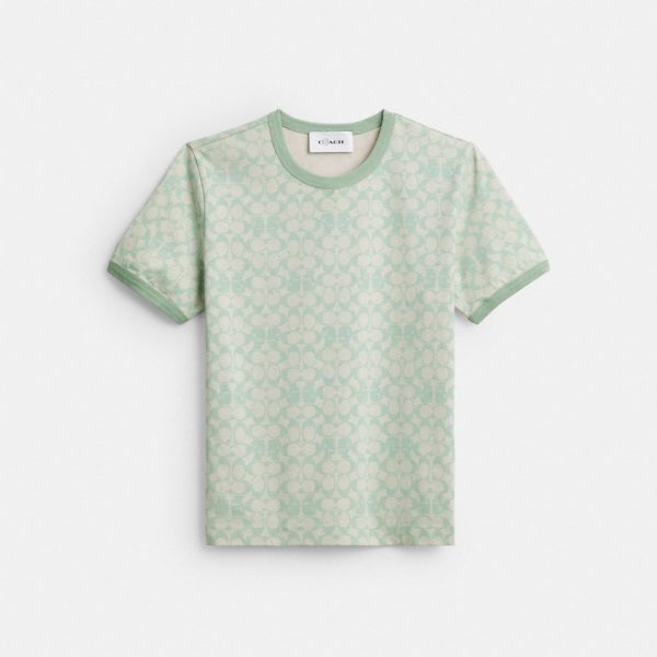 Coach Outlet Coach | Brain Dead Signature Ringer T-Shirt - Preorder