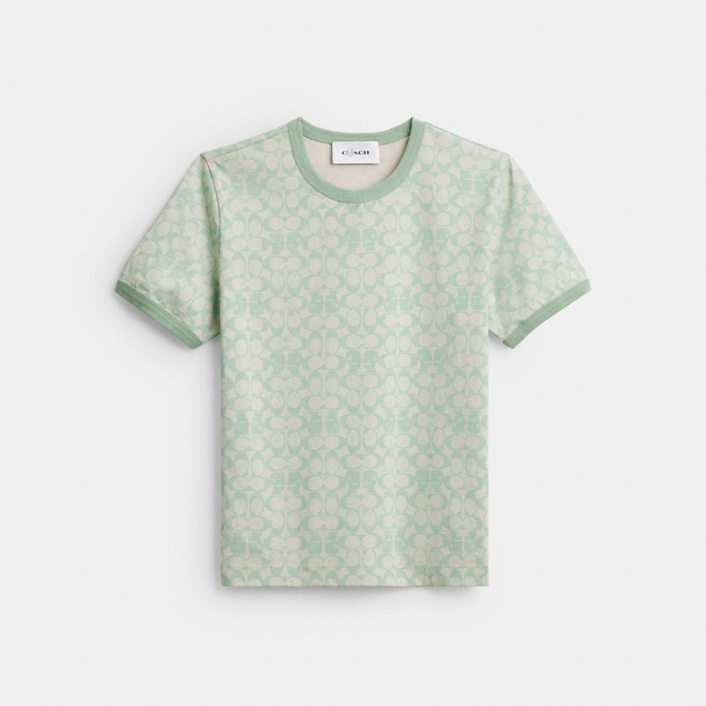 Coach Outlet Coach | Brain Dead Signature Ringer T-Shirt - Preorder