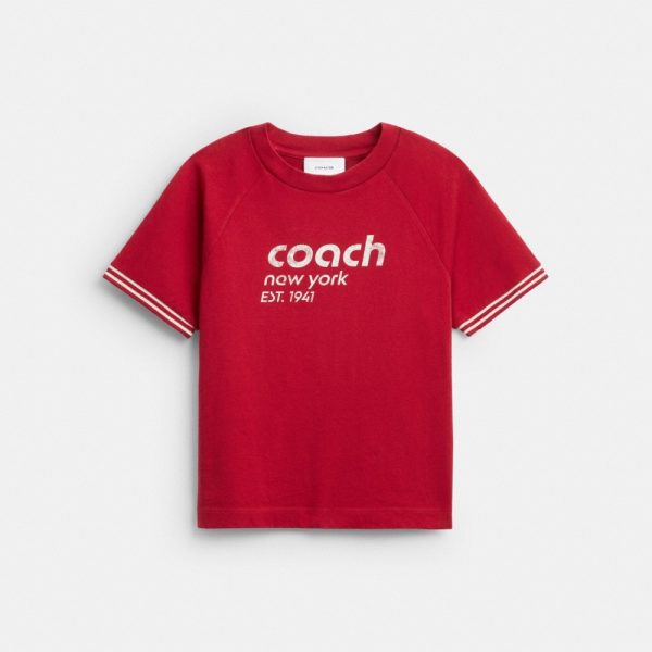 Coach Raglan Jersey T-Shirt In Organic Cotton - Preorder