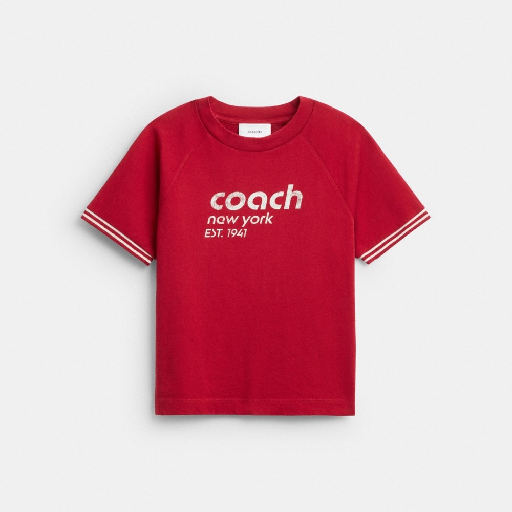 Coach Raglan Jersey T-Shirt In Organic Cotton - Preorder