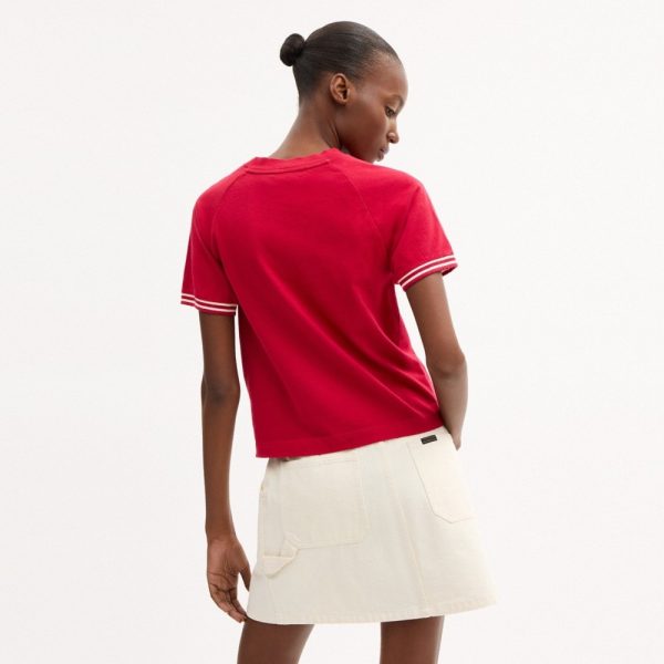 Coach Raglan Jersey T-Shirt In Organic Cotton - Preorder