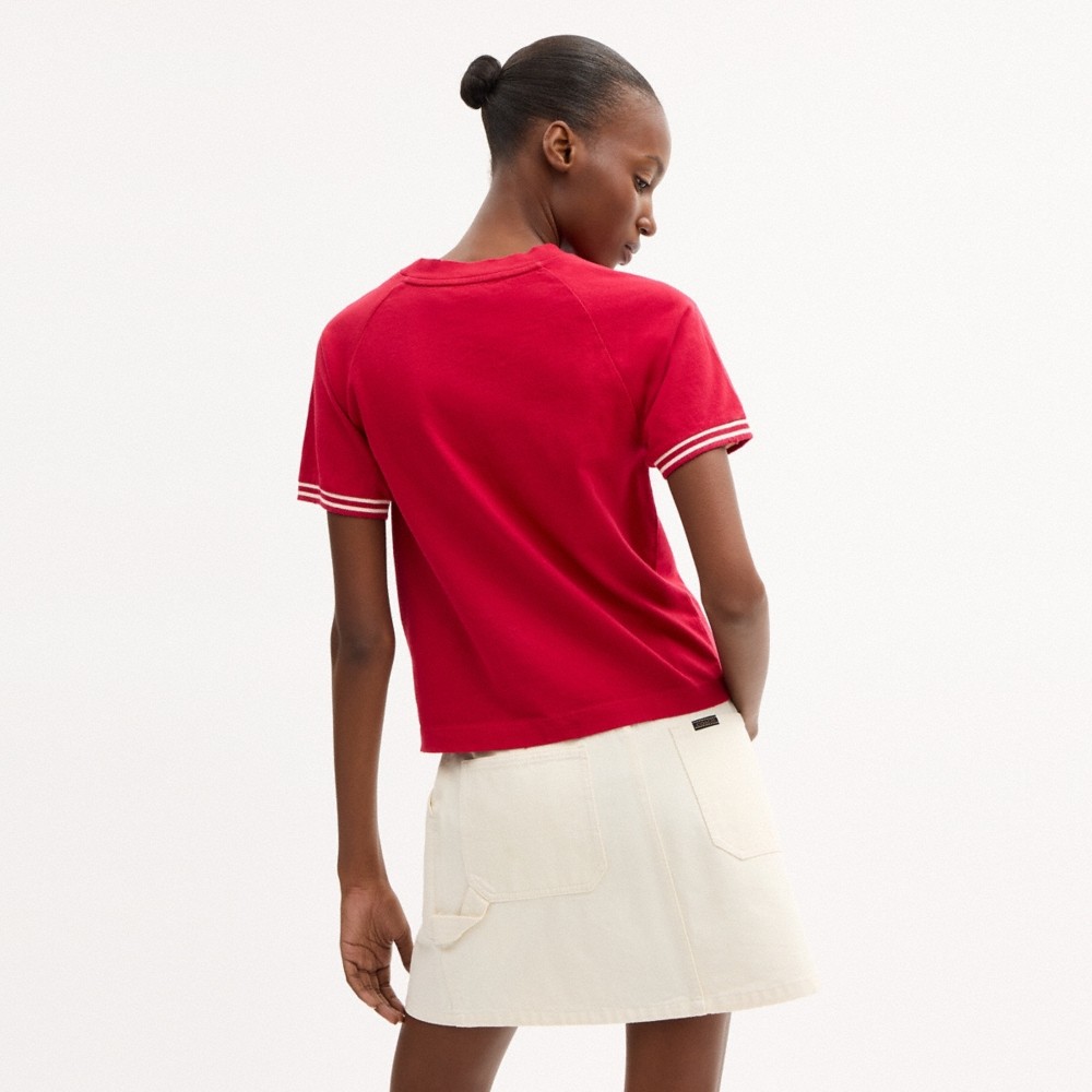 Coach Raglan Jersey T-Shirt In Organic Cotton - Preorder