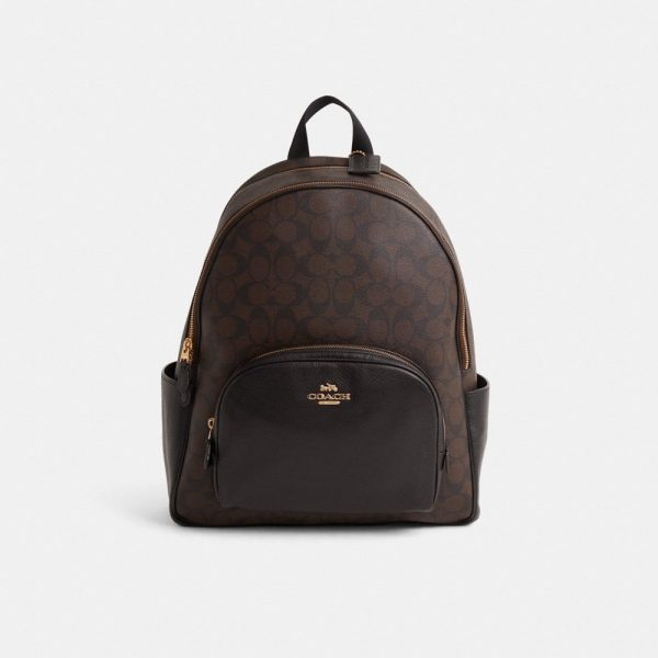 Coach Outlet Restored Large Court Backpack In Signature Canvas - Preorder