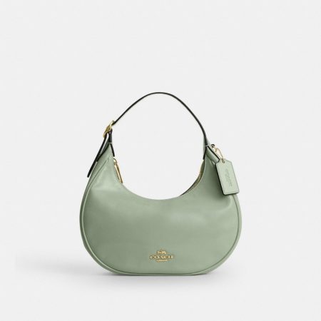 Coach Outlet Emily Shoulder Bag - Preorder — Brass/Light Pistachio