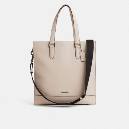Coach Outlet Restored Graham Structured Tote Bag - Preorder — Black Antique Nickel/Steam