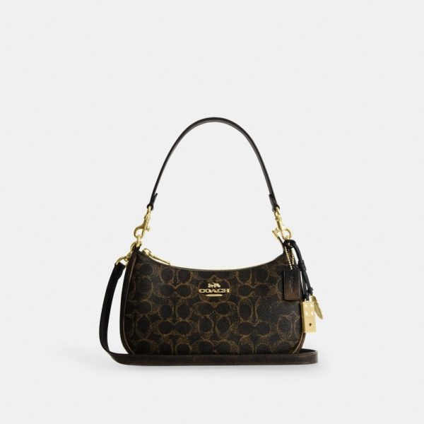 Coach Outlet Teri Shoulder Bag In Loved Signature Canvas With Charms - Preorder