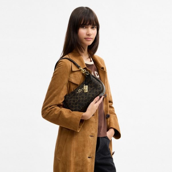Coach Outlet Teri Shoulder Bag In Loved Signature Canvas With Charms - Preorder