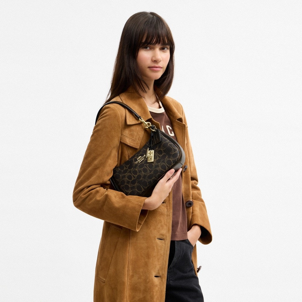 Coach Outlet Teri Shoulder Bag In Loved Signature Canvas With Charms - Preorder