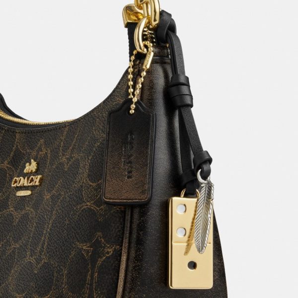 Coach Outlet Teri Shoulder Bag In Loved Signature Canvas With Charms - Preorder