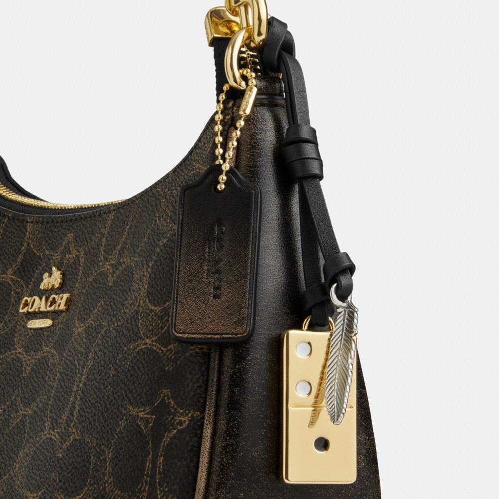 Coach Outlet Teri Shoulder Bag In Loved Signature Canvas With Charms - Preorder