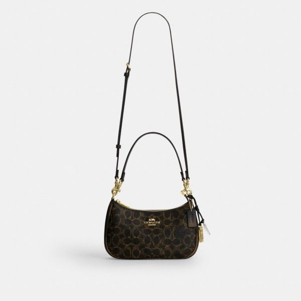 Coach Outlet Teri Shoulder Bag In Loved Signature Canvas With Charms - Preorder