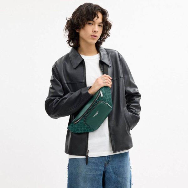 Coach Outlet Racer Small Belt Bag In Signature Canvas - Preorder