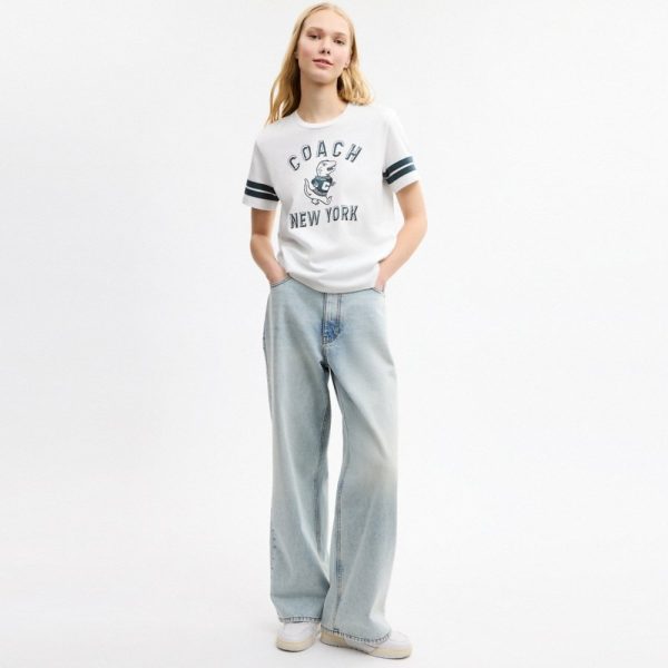 Coach Outlet Rexy Mascot Crewneck T-Shirt In Organic Cotton - Preorder