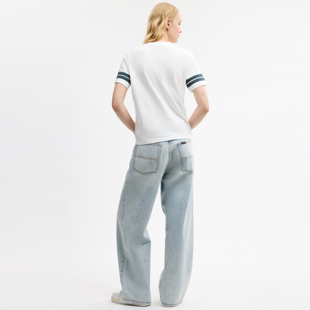 Coach Outlet Rexy Mascot Crewneck T-Shirt In Organic Cotton - Preorder