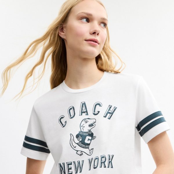 Coach Outlet Rexy Mascot Crewneck T-Shirt In Organic Cotton - Preorder