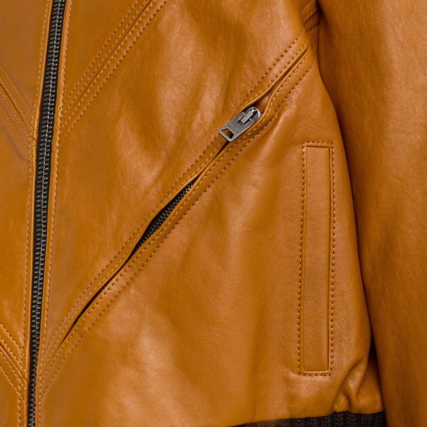 Coach Restored Leather Tailored Bomber Jacket With Piecing - Preorder