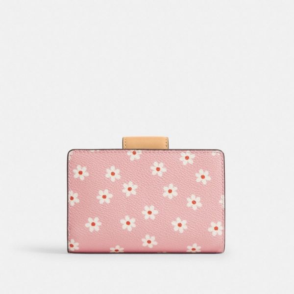 Coach Outlet Medium Corner Zip Wallet With Floral Print - Preorder