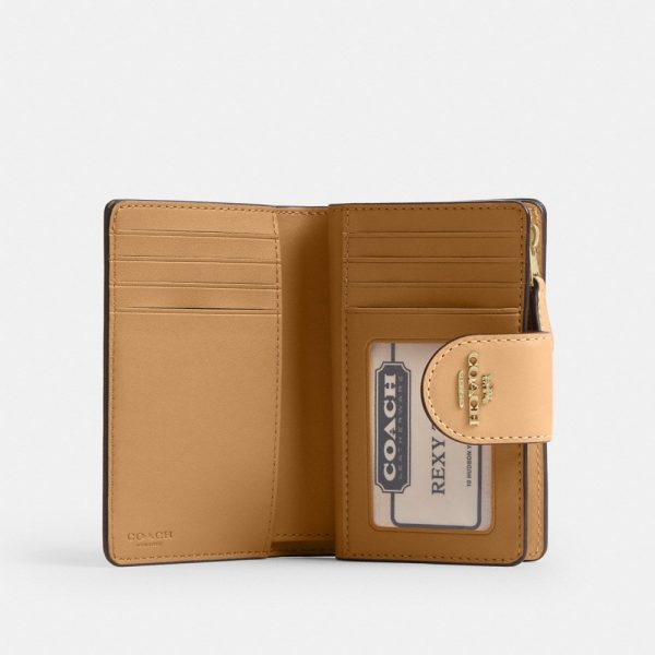Coach Outlet Medium Corner Zip Wallet With Floral Print - Preorder