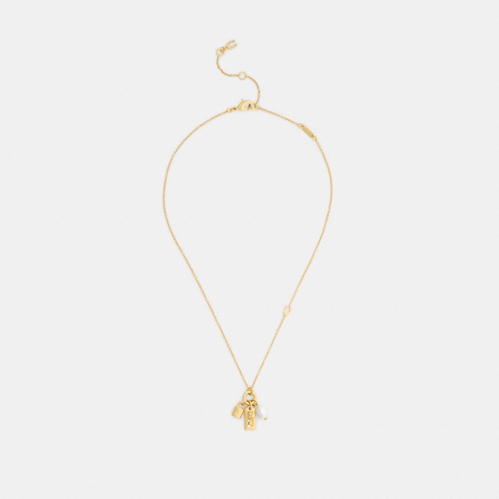 Coach Pearl Charm Pendant Necklace - Preorder