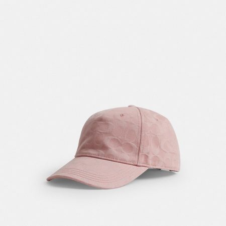 Coach Outlet Signature Denim Baseball Hat - Preorder — Pink