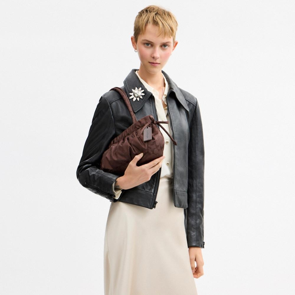 Coach Outlet Coachtopia Loop Ruched Satchel Bag - Preorder - Image 7