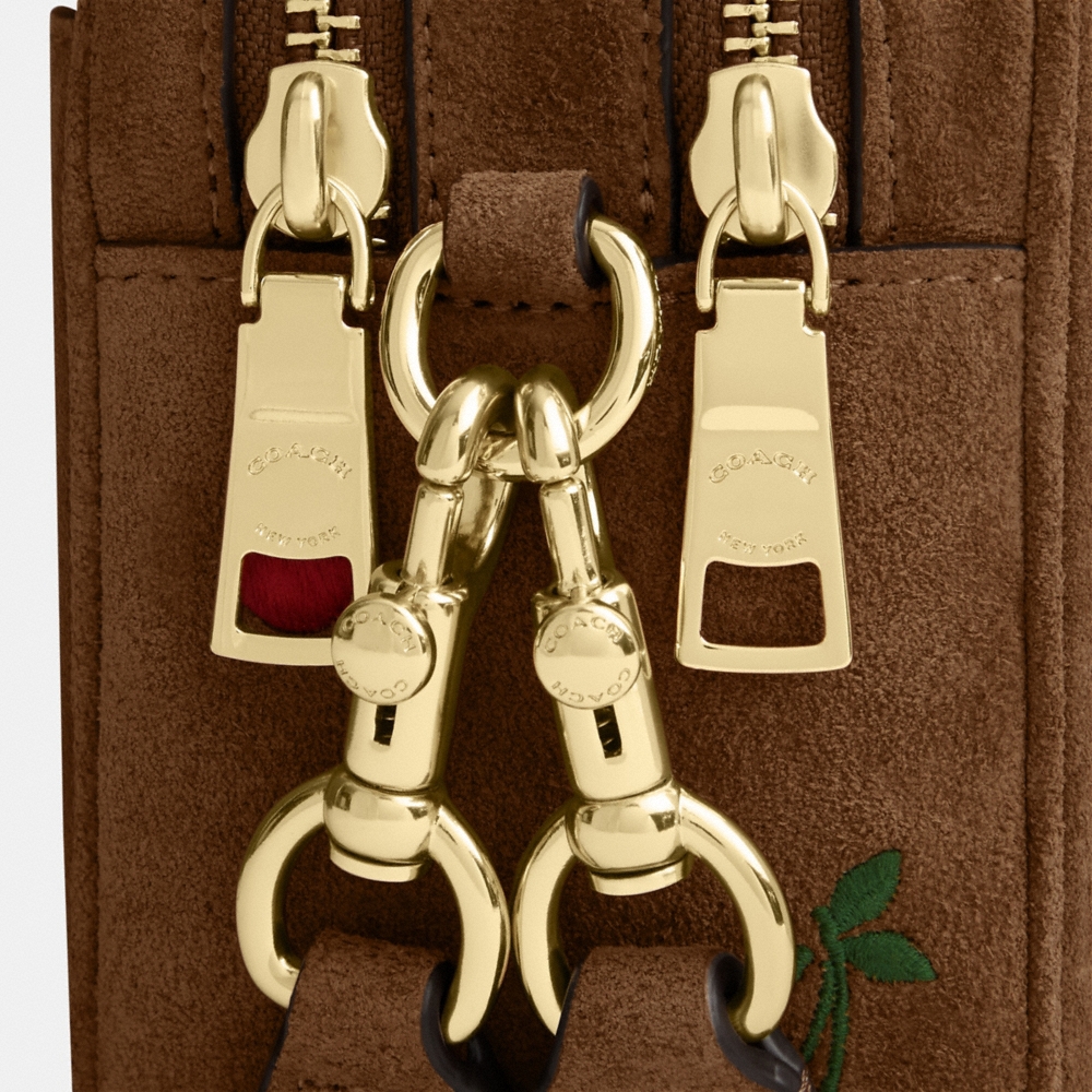 Coach Outlet Mini Carey Crossbody Bag With Cherry Embroidery - Preorder - Image 10