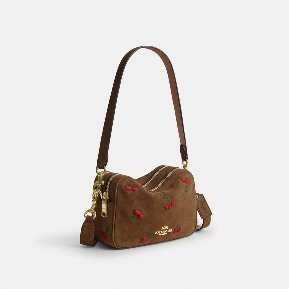 Coach Outlet Mini Carey Crossbody Bag With Cherry Embroidery - Preorder - Image 2