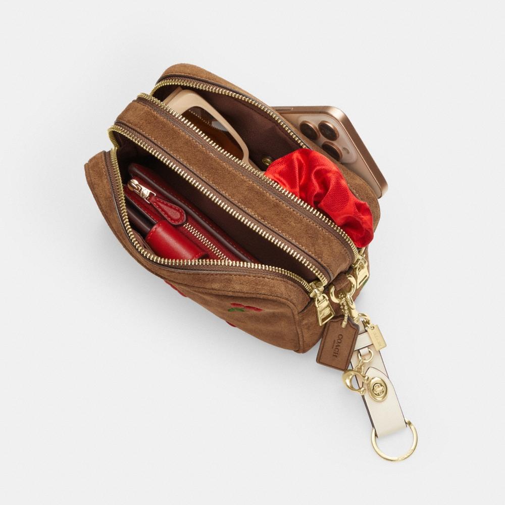 Coach Outlet Mini Carey Crossbody Bag With Cherry Embroidery - Preorder - Image 4